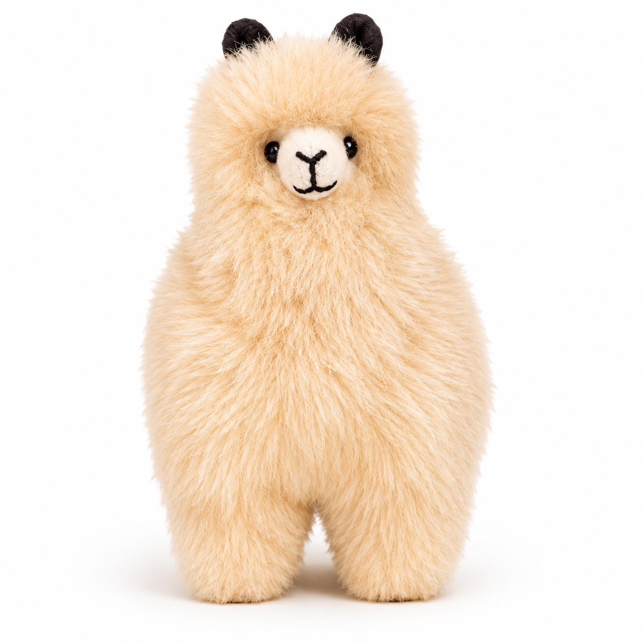 Plush alpaca toy beige in color