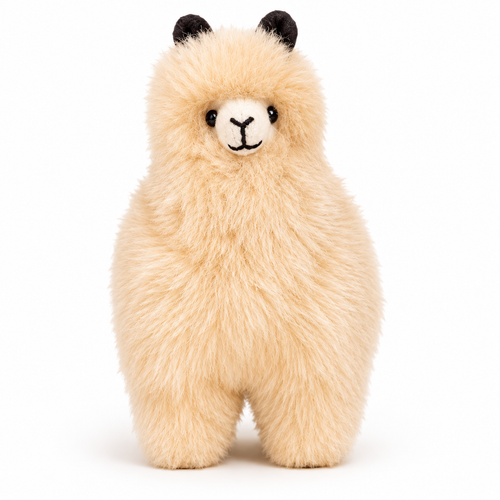 Plush alpaca toy beige in color