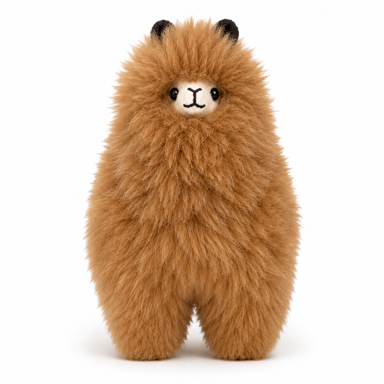 Alpaca plush toy brown in color