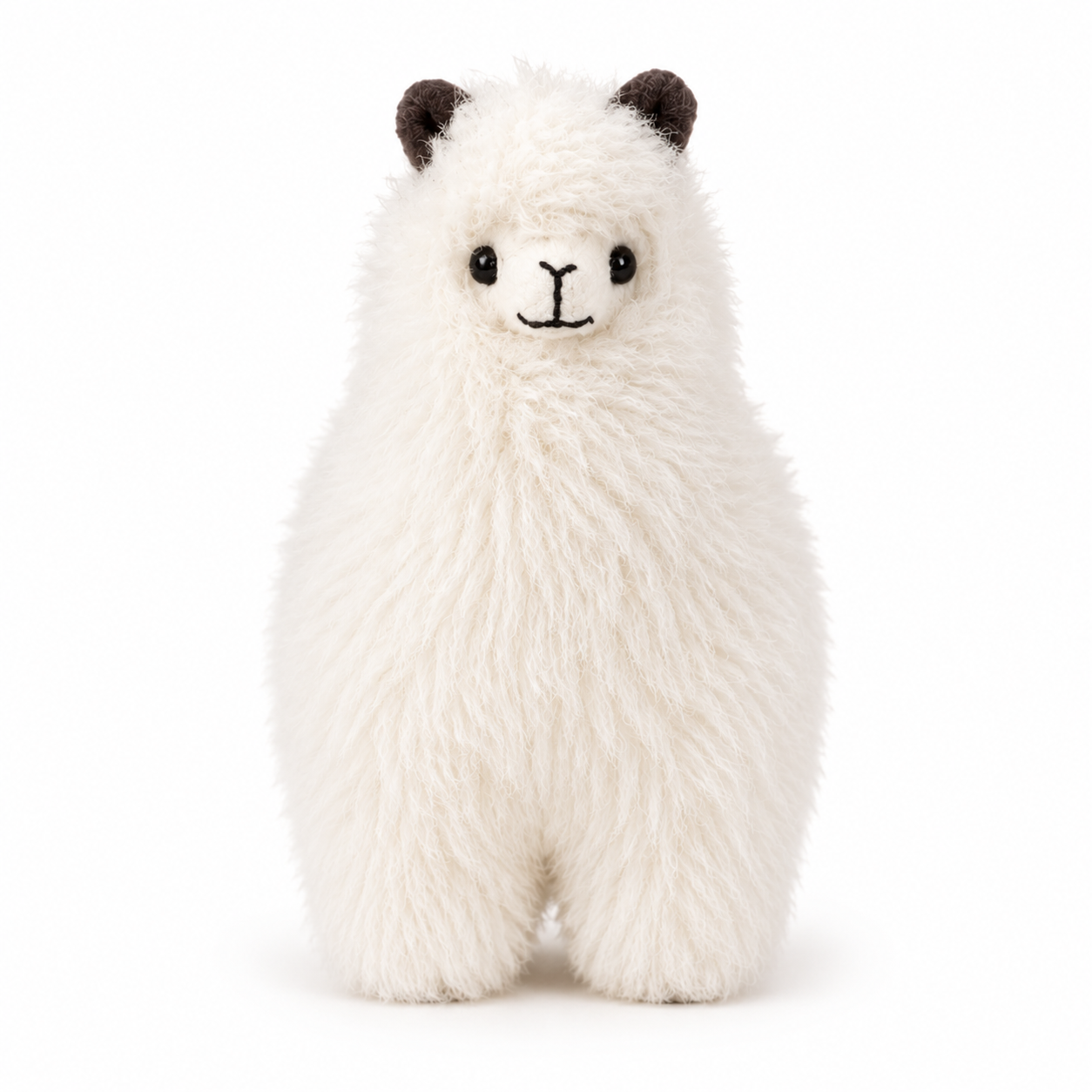 Plush alpaca toy white in color